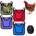 4Pcs Chicken Saddles for Hens with Anti-Drop Strap Hen Apron Back Protector | Poultry Flock Armor Clothes for Protection, Adjustable Touch Fastener for Feather Fixer