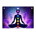 7 Chakra Meditation Tapestry Banner Flag 28.5 x 20 Inch Spiritual Seekers | Colorful Spiritual Lotus Hippie Chakra Tapestry for Yoga Studio, Bedroom Meditation Space Gift for Yoga Enthusiasts - color: Multi 0671