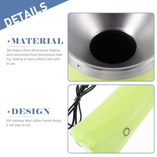UPKOCH Egg Roll Maker Automatic Roll Machine with Nonstick Cooking Inner Wall 304 Funnel Design Three-Directional Heating Includes Bamboo Stick Cleaning Brush and Tool 7.87 X 3.54 X 3.54 in