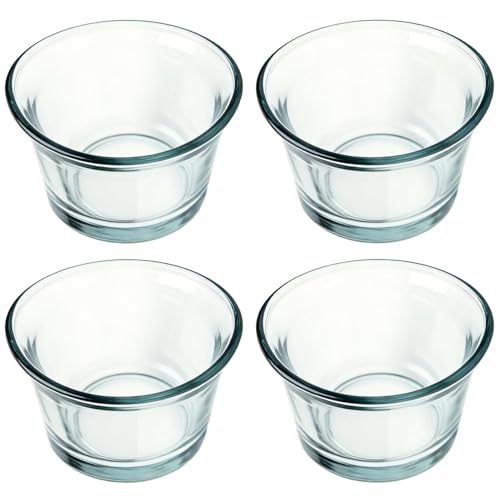 4Pcs Glass Bird Feeder Cups, Hummingbird Replacement Bowls, Oriole Jelly Containers, 2026 Upgrade Weather Resistant for Outdoor Garden Balcony Patio, Hanging Design for Goldfinches