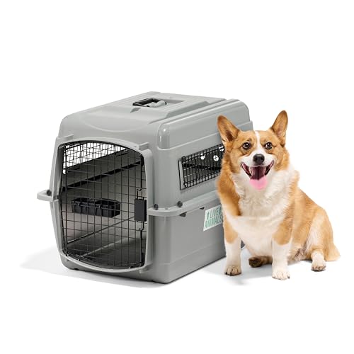 Petmate Sky Kennel - For Air and Travel, Airline Compliant Dog Crate for Pets up 15-30 lbs, Heavy Duty Dog Kennel, Made in the USA- 28 Inches - size: 28 Inch
