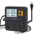 Reptile Temperature Controller, 3 Outlet Timer Thermostat for Grow Tent, Incubation, Snakes, Fish Tank, Heater, humidifiers, Ball Pythons, Bearded Dragon Tank
