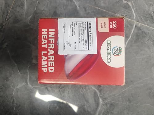 250W Red Heat Lamp Bulbs for Chicken,Infrared Flood Light Heat Lamp Bulb, Incandescent Light Heat Lamps for Chicks, Reptile, Pets, Par38 Glass E26 Base 2PCS - size: Par38 250W 2PCS