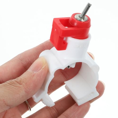 VICASKY 20 Pcs Chicken Waterer Nipples Ball Nipple Chicken Feeders for Coop Watering System Easy Install Water Supply Parts for Chickens Ducks Quail Poultry Feeding