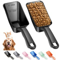 2-Pack Dog Food Scoop 1 Cup, Plastic Pet Food Measuring Scoop With Measuring Lines (1/2 & 1 Cup Markings) for Dogs, Cats, Fish, Bird（Black) - color: Black