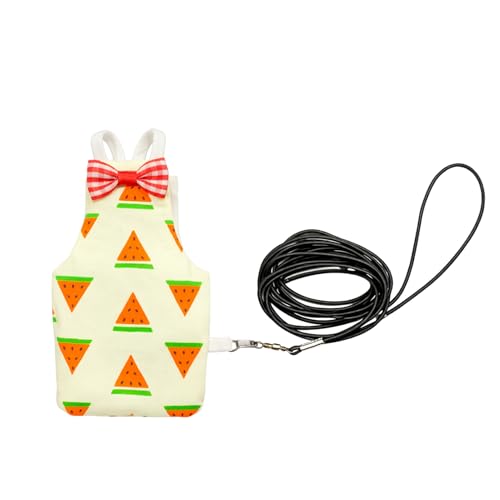 Budgerigar Lovebird Bird Diaper and Leash Set | Small Diaper and Harness, Reusable Flight Suit for Small Parrots - size: M