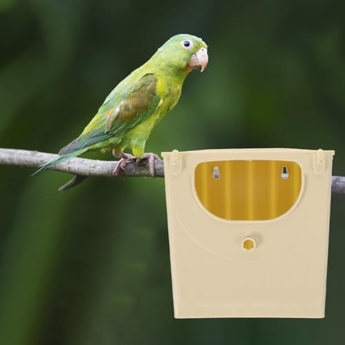 Toddmomy 5PCS Plastic Bird Nesting Box - Professional Parakeet Breeding House for Cage, Safe Hatching Box for Lovebirds, Budgies and Cockatiels, Easy to Install & Clean