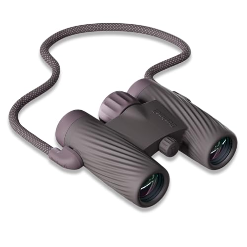 Bushnell A1 10x25 Binoculars Plum Purple | Waterproof, Fogproof, 10X Magnification, Fully Multi-Coated Lenses & Rubber Armor - color: Plum Purple, size: 10x25