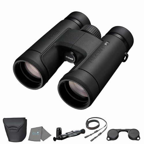 PROSTAFF P7 8x42 (16772) Black Binoculars Bundle with Lens Pen and Cleaning Cloth, Compact Binoculars for Adults for Hunting, Bird Watching, and Hiking Essentials, Zoom Lightweight Travel - style: P7 8x42
