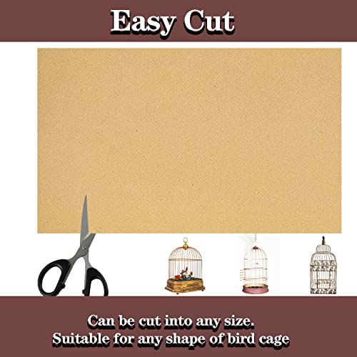30pcs Gravel Liner Paper for Bird Cage, 11 x 17 inch Birdcage Liner Bedding Calcium Paper Special for Bird Cage in Sea Sand Pick Your Size (30)