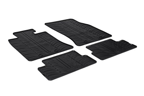 Gledring USA Custom Fit All-Weather Rubber Floor Mats Intended for Mini Cooper/One 2006-2014, No Trimming Required, Tailored Custom Fit, Protects from Rain, Mud and Snow. - color: Mini Cooper/One 2006-2014