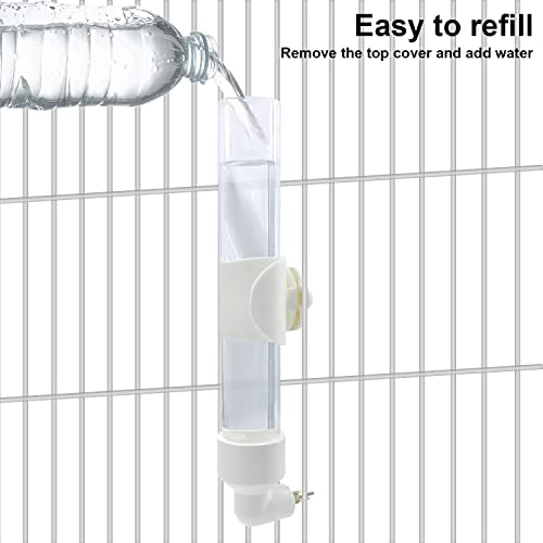 Bird Water Dispenser Parrot Waterer Automatic Bird Water Feeder for Medium Birds Parakeet Cockatiel Conure Caique (Medium) - size: Medium