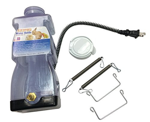 Farm Innovators Model HRB-20 Heated Water Bottle for Rabbits, 32-Ounce, 20-Watt, 4.2 x 4.2 x 11.5 inches, 1 Pound (Pack of 12) - size: 4.2 x 4.2 x 11.5 inches ; 1 pounds (Pack of 12)