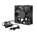 High cfm Computer Fan 120mm x 38mm 110V 220V AC Powered Variable Speed Fan Cooling Components for Receiver Xbox DVR PlayStation Mining Rig Case Server Cabinet Grow Tent GPU Workstations - size: 4.7x4.7x1.5in