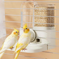 2-in-1 Bird Feeder Water Cup, Dual Perch for Cage | extured Non-Slip Stand, Includes Isolation Plate for Dry-Wet Separation, for Parakeets Cockatiels Finches