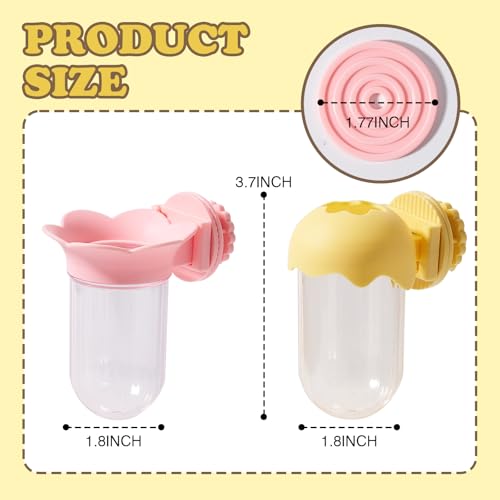 2PCS Vegetable Bird Cage Feeder, Millet Holder for Bird Cage, Veggie & Fruit Parakeet Holder Cup with Water Storage to Keep Green for Cockatiels, Budgies, Lovebirds