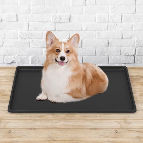 CAPHAUS 28.9" Replacement Tray for 30” Dog Crate, Durable, Multi-Purpose Plastic Bottom Pan for Pet Kennels, Easy to Clean & Install - color: Tray Only, size: 28.9"L x 18.1"W x 1.0"H