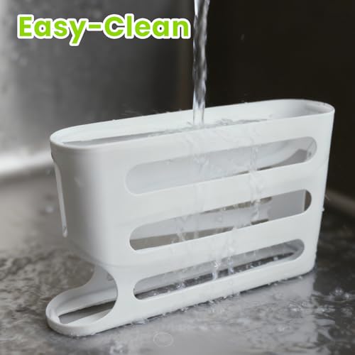 Egg Holder For Fridge, Automatic Rolling Dispenser | Space-Saving Side Door Storage Rack, Generous Design Accommodates Up To 30 Eggs - color: white