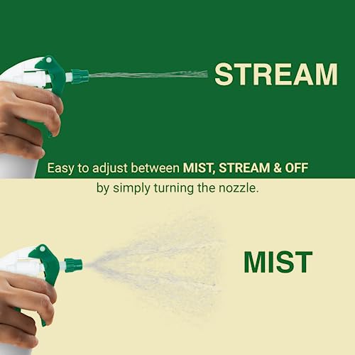 Heluva Green Spray Bottle Nozzle Replacement Tops, Green 3 Pack | Heavy-duty trigger sprayer tops for commercial and home cleaning. Fits 8/16/24/32 oz plastic & glass bottles. - color: Green, size: 3 Pack