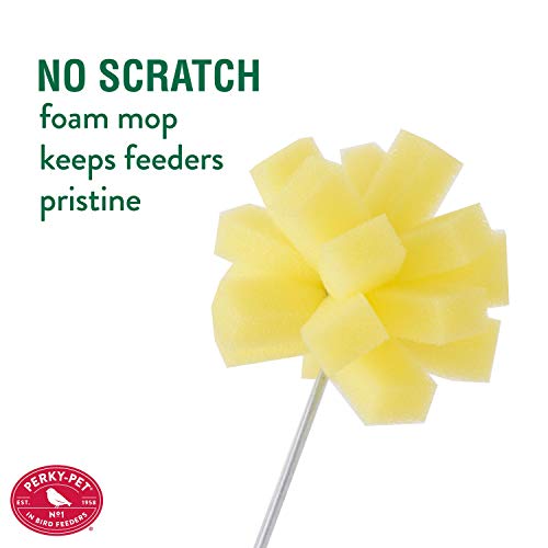 Perky-Pet Bird Feeder Foam Cleaning Mop - 23T - Easily Clean Bird Feeders - No Scratch Foam Mop - Easy to Use, Easy to Store - color: Yellow, size: 1 Count (Pack of 1)