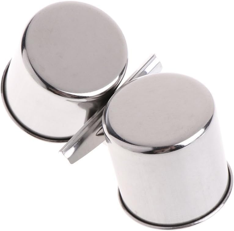 Silver Parrot Feeding Cups Hanging Pet Animal Stainless Steel cage Bowls Bowls for Cage Parakeet Bird Cage Accessories Suitable Small and Medium Bird Pet Supplies