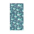 Funny Whales Hand Towel Ultra Soft Luxury Towels for Bathroom 30"x15" - color: Multi 6