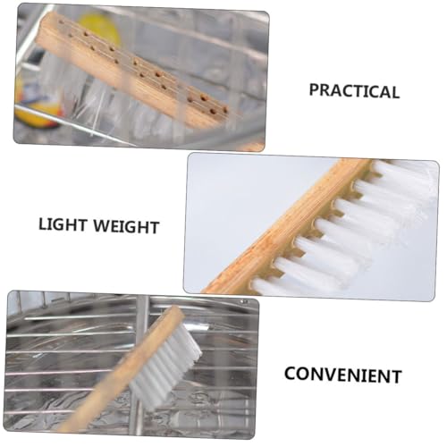 Garneck 1pc Long Handle Birdcage Brush Nest Cleaning Scraper Bird Droppings Brush Cage Cleaning Supplies