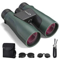 Aurosports 15x56 Binoculars for Adults High Powered for Bird Watching Green | Low Light Vision, 22mm Large View, Hunting, Hiking, Travel, Stargazing, Professional FMC BAK4 Prism, Gifts for Men