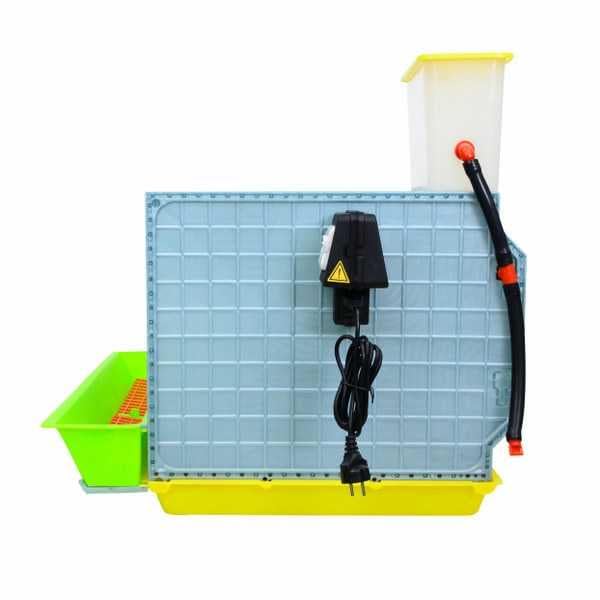 Hatching Time 15" Chick Brooders Stackable & 2-Section Options, Automatic Heating, Easy-Clean Tray, Includes Feeders & Drinkers, Perfect for Quail, Chickens, Ducks & Baby Birds (2 Section) - style: 2 Section, 1 Layer