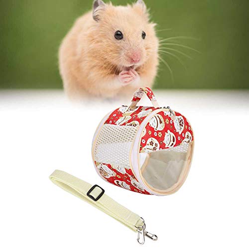 Hamster Transparent Bag Bird Squirrel Parrot Golden Hamster Hedgehog Outdoor Travel Visible Portable Carrier (Lucky Cat) - size: Lucky Cat