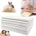 100 Pcs Disposable Rabbit Cage Liner, 35'' X 27'' Large Bunny Cage Tray Liners Clear Plastic Guinea Pig Toilet Film for Bunnies Ferrets Chinchillas Birds Small Animal - Leak Proof & No Mess - size: 100PCS