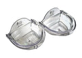 Bird Cage Seed Feeder Cup Shallow Style Set of 2 for Care, Treat (S) | For Zebra Finch / Budgies size bird - size: (S)