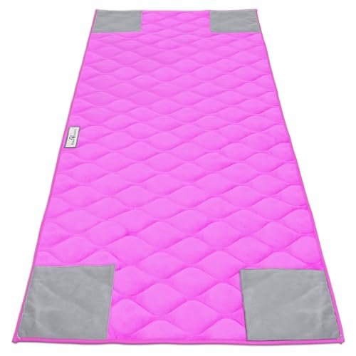 Paw Inspired PopCorner Washable Fleece Cage Liners, C&C 2x5, Pink | Reinforced Corners, Super Absorbent Mat, Bedding, Waterproof Bottom, Guinea Pigs, Ferrets, Rabbits, Hamsters, Small Animals - color: Pink, size: C&C 2X5