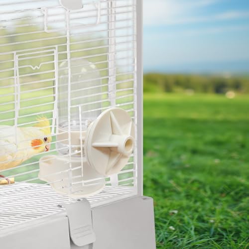 Automatic Pet Bird Water Feeder, Bird Water Dispenser for Cage, Bird Cage Suspended Automatic Water Dispenser, Bird Feeders for Parakeet Budgie Cockatiel Lovebirds Canary Finch (70ml) - size: 70ml