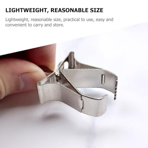 Toddmomy 4pcs Compact Bird Cage Clips Stainless Steel Convenient Small Fruit and Vegetable Food Holders for Daily Use Feeding Supplies