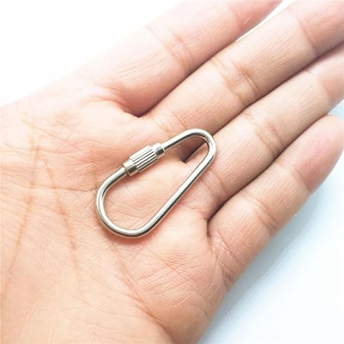 10 Pcs Silver Parrot Toy Hook Stainless Steel Parts Heavy Duty Metal Hooks Suitable for Most Bird Or Small Animal Hanging Toys Parrot Metal Stainless Steel Parts