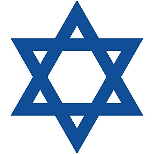 Infusion Round Teacher Stamp, Holiday, 3/4'' Self-Inking Rubber Stamp - Star of David - Lt Blue Ink - color: Star of David