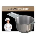 Color Up ⅔ Cup Measuring Cup (160 ml) – Premium Chrome Stainless Steel, Accurate for Wet & Dry Ingredients, Embossed Markings, Easy-Pour Spouts, Dishwasher-Safe, Kitchen Essential - size: 2/3 Cup (160 ml) Chrome