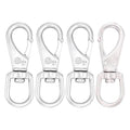 SHONAN 3.5 Inch Stainless Steel Flag Clips for Flagpole Rope- 4 Pack Diving Clips Flag Pole Clips, Swivel Snap Hooks for Dog leashes, Keychains, Boat Ropes, Bird Feeders