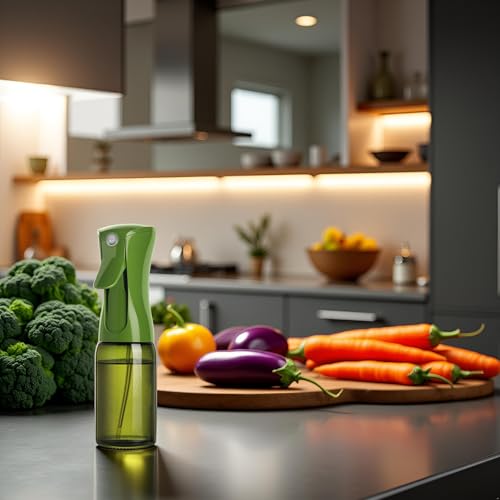 Oil Sprayer 150ml glass bottle Refillable Premium Dark Green Glass Bottle for Healthy Cooking & Baking Even Oil Control for Healthy Nonstick Cooking (PS642) - style: Premium Dark Green 642