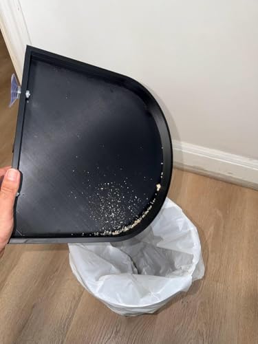 CleanPerch™ Bird Food Waste Catcher Tray with Suction Cups. Seed, Shell & Dropping Catcher with Patent-Pending Design. Easy-Clean, Low Profile (Black, 12" x 11.5" x 3.7") - color: Black, size: 12" x 11.5" x 3.7"