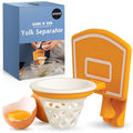 OTOTO Dunk N' Egg Yolk Separator Funny, Unique Kitchen Gadgets, Kitchen Accessories, Unique Cooking Gifts, Basketball Stuff - color: White and Orange