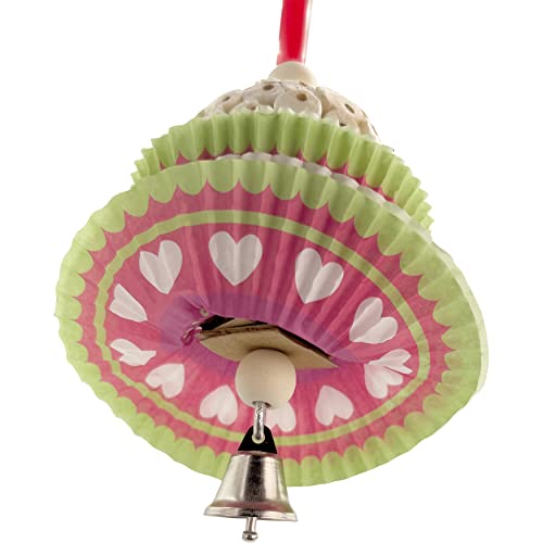 1561 Tutu Chew - Handcrafted Foraging Bird cage Toy, Natural sola Wood Balls, Bakery Grade Cup Cake Cups, Delightful pet Enticing Design, Great for Small to Med Size Birds, Budgie Cockatiel Finch - size: Single Tutu