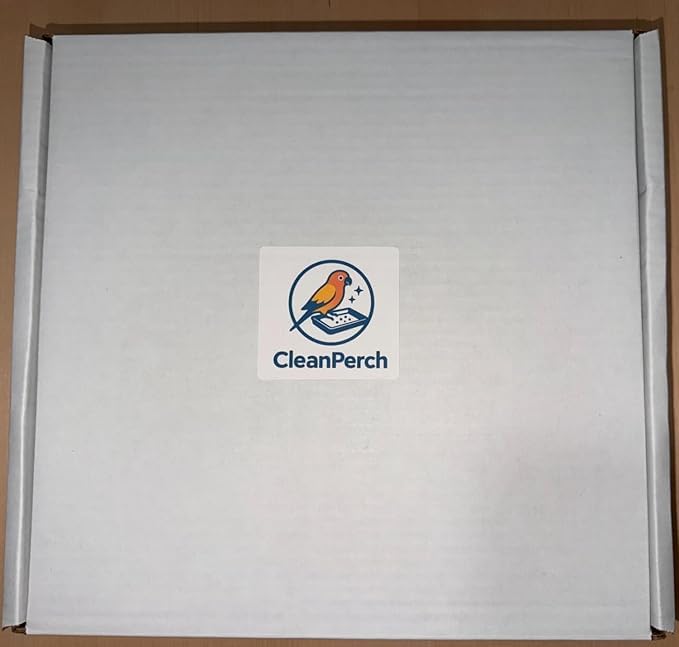 CleanPerch™ Bird Food Waste Catcher Tray with Suction Cups. Seed, Shell & Dropping Catcher with Patent-Pending Design. Easy-Clean, Low Profile (Black, 12" x 11.5" x 3.7") - color: Black, size: 12" x 11.5" x 3.7"