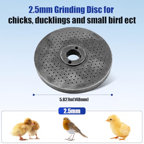 6PCS 148mm Feed Pellet Machine Plate 2.5mm 3mm 4mm 6mm 8mm | for Poultry Chicken Duck Machine Pelletizer