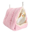 Bird Nest, Winter Warm Bird House and Bird Bed for Cage with Soft Plush Hanging Hammock & Hut Tent, Hideaway Sleeping Nest for Budgies, Parakeets, Cockatiels (Rose) - color: Rose
