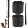 2PCS Squirrel Baffle for Bird Feeders Pole, Metal Squirrel Guard Squirrel Barrier, Squirrel Spring Coil Guard Protects Hanging Bird Feeders for Outdoor Bird Feeder Poles - size: 2PC