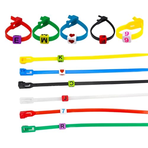 100 Pcs Adjustable Chicken Leg Bands, Colorful Poultry Identification Leg Bands with Charms Accessories for Gamefowl Turkey Duck Goose Hens Guinea Parrot Birds