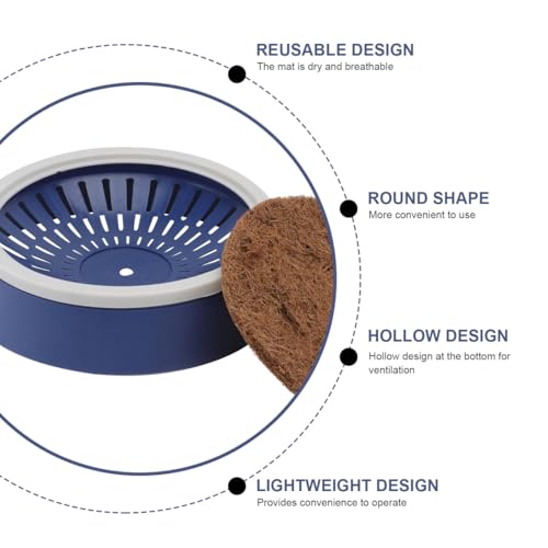 POPETPOP Pigeon Nesting Bowl and Pad Set 4 Bird Mats with 2 Pans Coconut Cushion Bird Egg Nest Accessory for Pigeon Breeding Cage Nesting | Breathable Durable Dove Nesting Box for Small Birds Doves Quails Pigeon Breeding and Hatching - 9.44 X 4.72 Inches