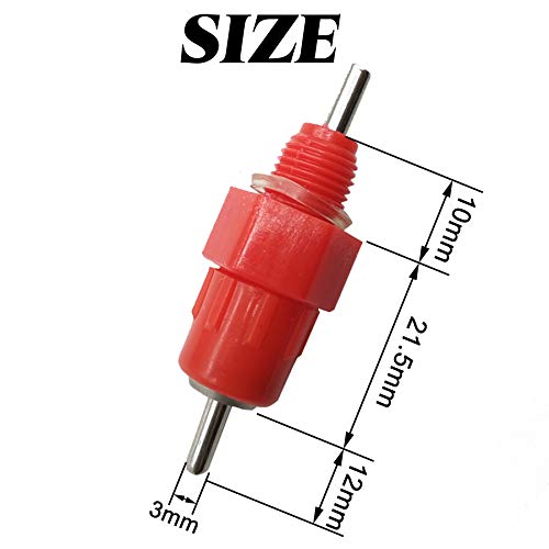 TIHOOD 30PCS Automatic Chicken Water Nipple Drinker Feeders Poultry Hen Screw Style